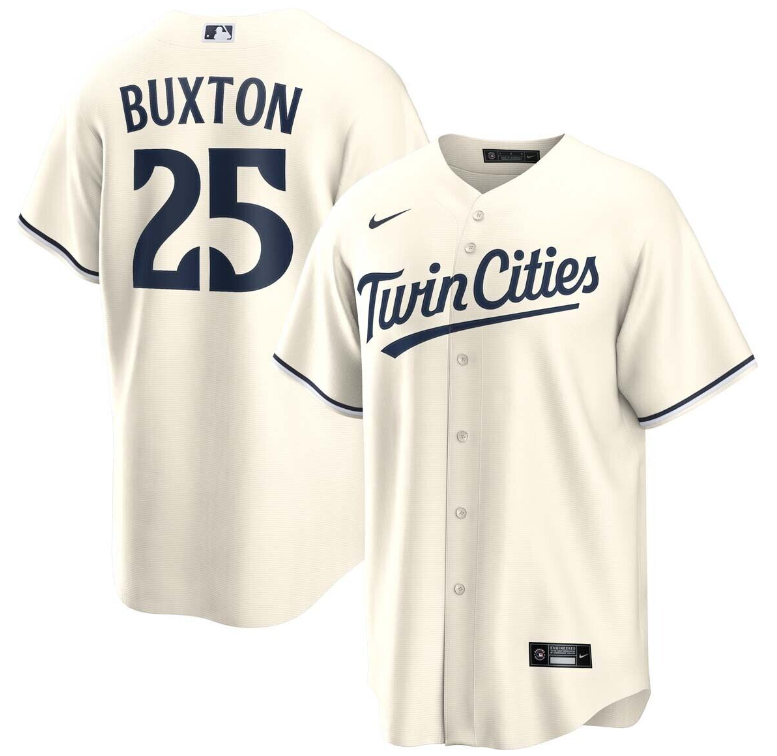 Byron Buxton Minnesota Twins cream jersey