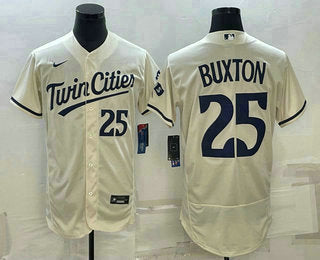 Byron Buxton Minnesota Twins cream jersey