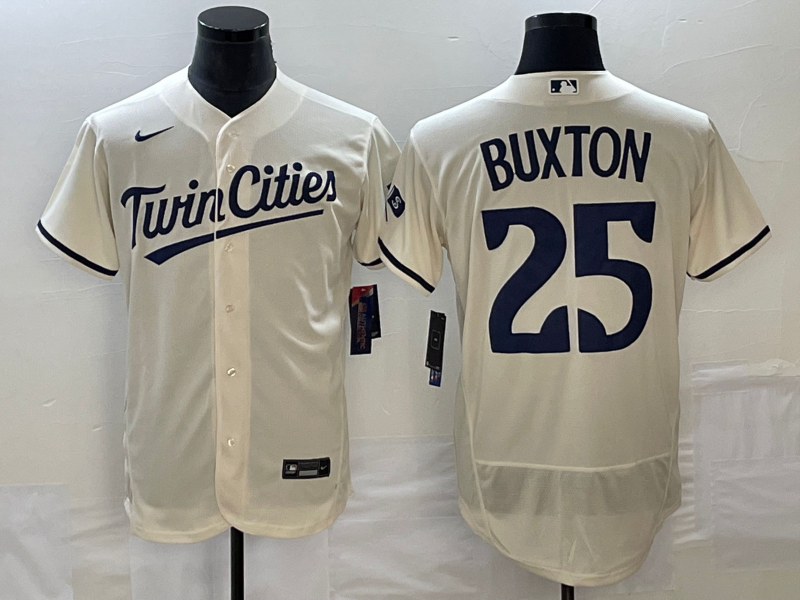 Byron Buxton Minnesota Twins cream jersey