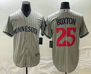 Byron Buxton Minnesota Twins grey Home jersey