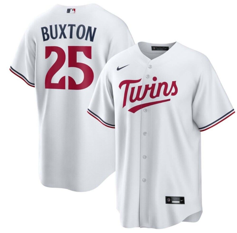 Byron Buxton Minnesota Twins white jersey