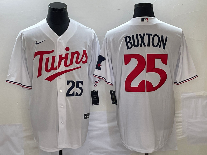 Byron Buxton Number Minnesota Twins white jersey