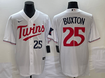 Byron Buxton Number Minnesota Twins white jersey
