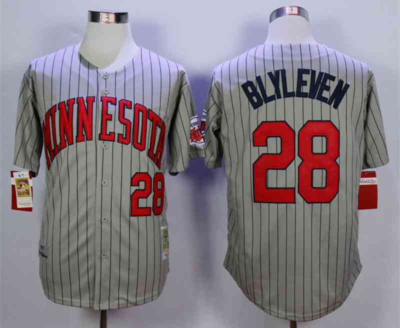 Bert Blyleven Minnesota Twins grey Throwback jersey