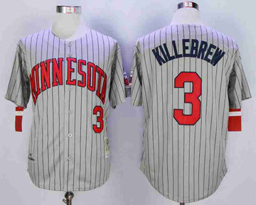 Harmon Killebrew Minnesota Twins grey jersey