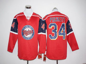 Kirby Puckett Minnesota Twins red jersey