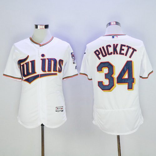 Kirby Puckett Minnesota Twins white jersey