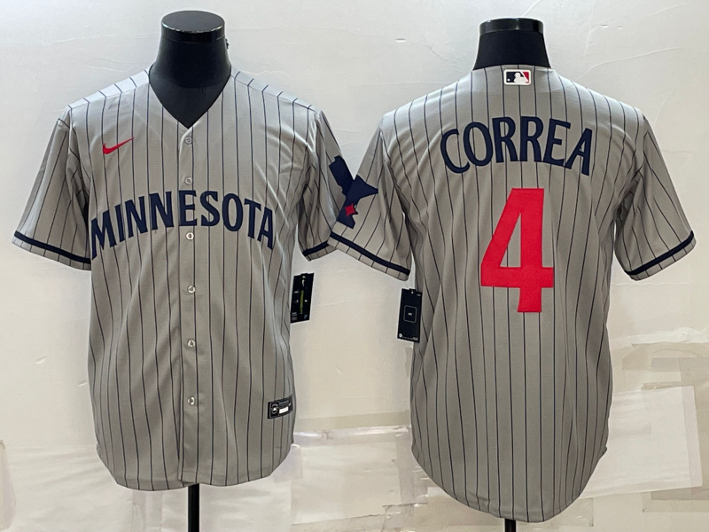 Carlos Correa Minnesota Twins gray Home jersey