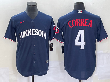 Carlos Correa Minnesota Twins navy jersey
