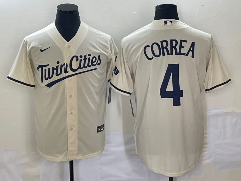 Carlos Correa Minnesota Twins cream City Connect jersey