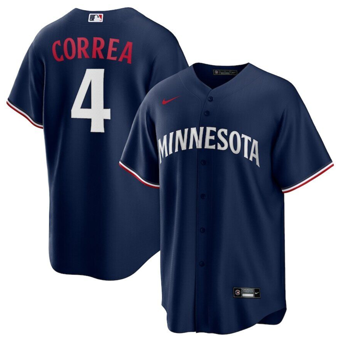 Carlos Correa Minnesota Twins navy jersey
