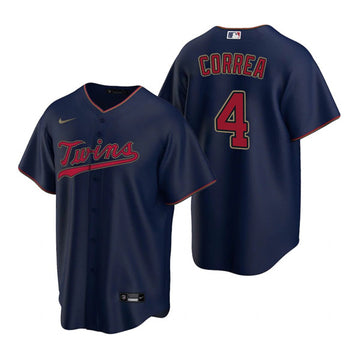 Carlos Correa Minnesota Twins navy jersey