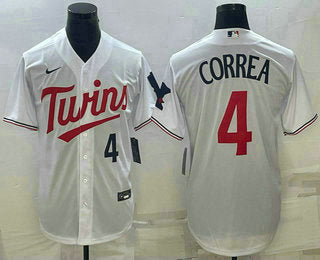 Carlos Correa Number Minnesota Twins white jersey