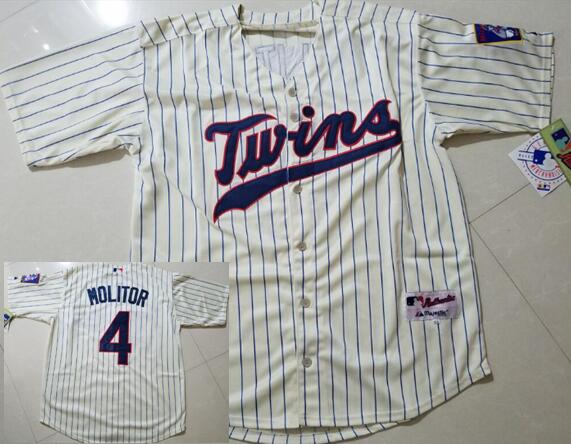 Paul Molitor Minnesota Twins cream jersey