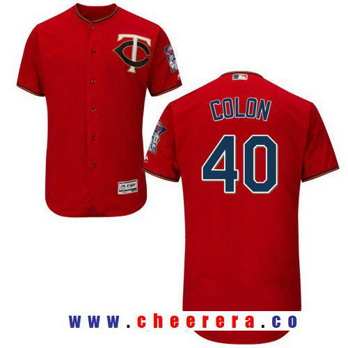 Bartolo Colon Minnesota Twins red Alternate jersey