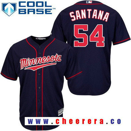 Ervin Santana Minnesota Twins navy Alternate jersey
