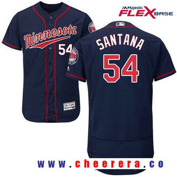Ervin Santana Minnesota Twins navy Alternate jersey