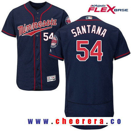 Ervin Santana Minnesota Twins navy Alternate jersey