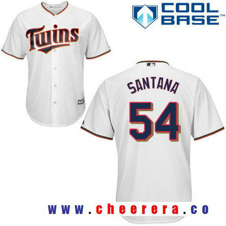 Ervin Santana Minnesota Twins white Home jersey