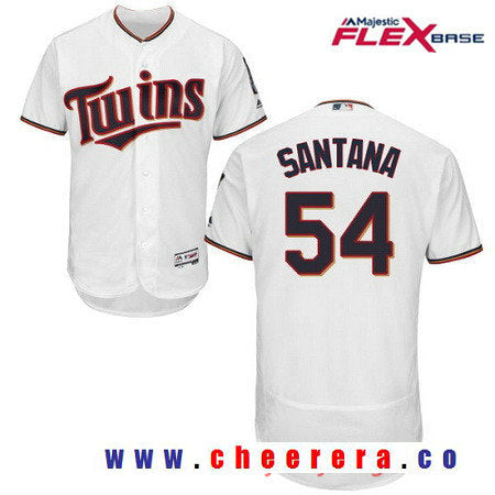 Ervin Santana Minnesota Twins white Home jersey