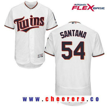 Ervin Santana Minnesota Twins white Home jersey