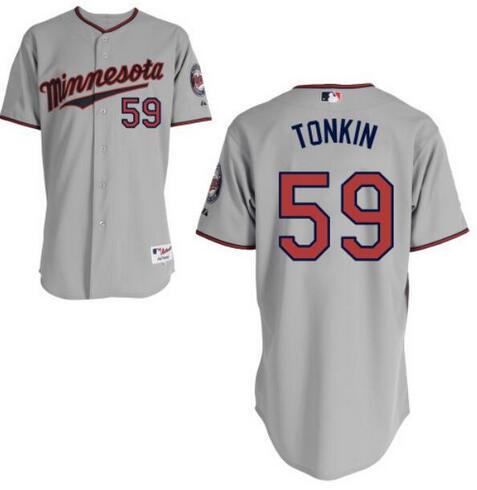 Michael Tonkin Minnesota Twins gray Road jersey
