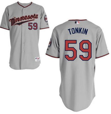 Michael Tonkin Minnesota Twins gray Road jersey