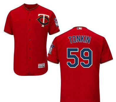 Michael Tonkin Minnesota Twins red jersey