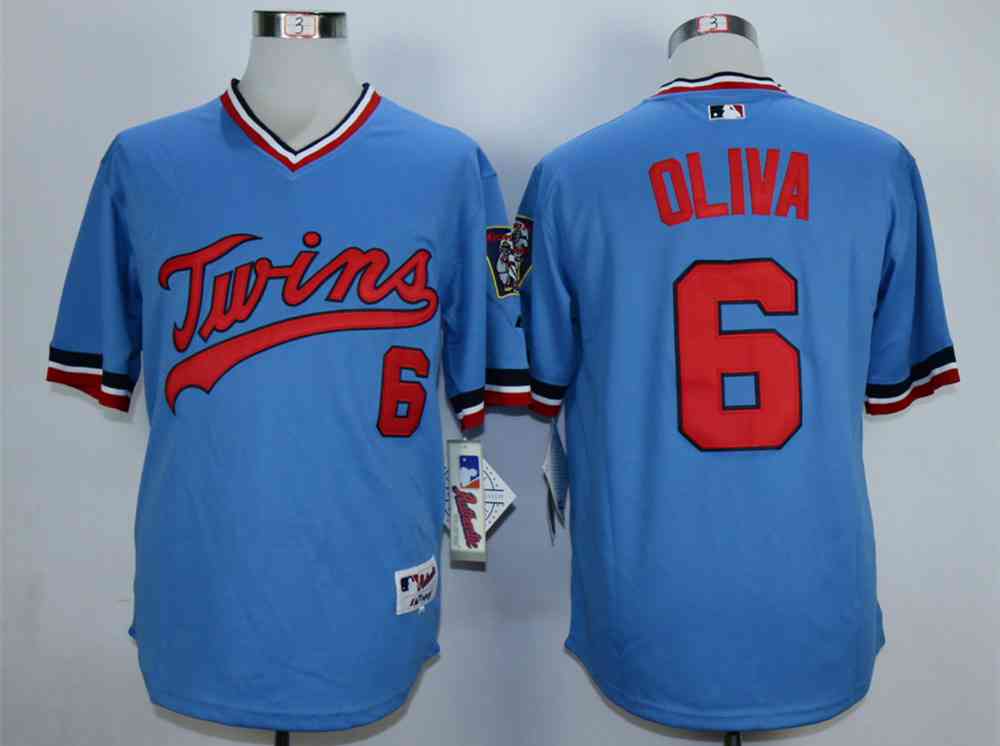 Tony Oliva Minnesota Twins blue Cooperstown jersey