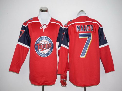 Joe Mauer Minnesota Twins red jersey