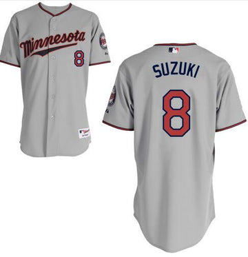 Kurt Suzuki Minnesota Twins gray Road jersey