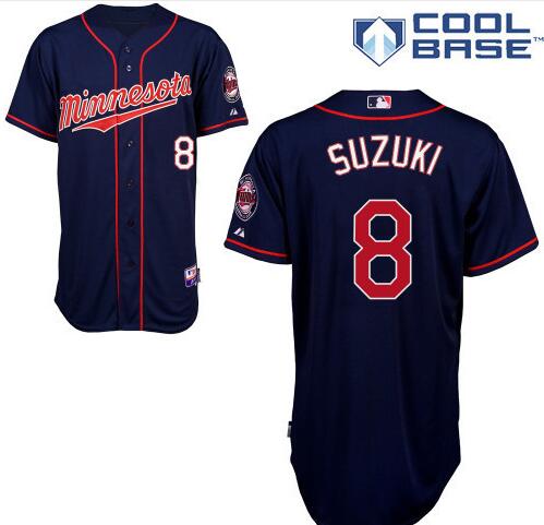 Kurt Suzuki Minnesota Twins navy jersey
