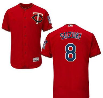 Kurt Suzuki Minnesota Twins red jersey