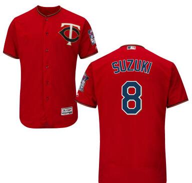 Kurt Suzuki Minnesota Twins red jersey
