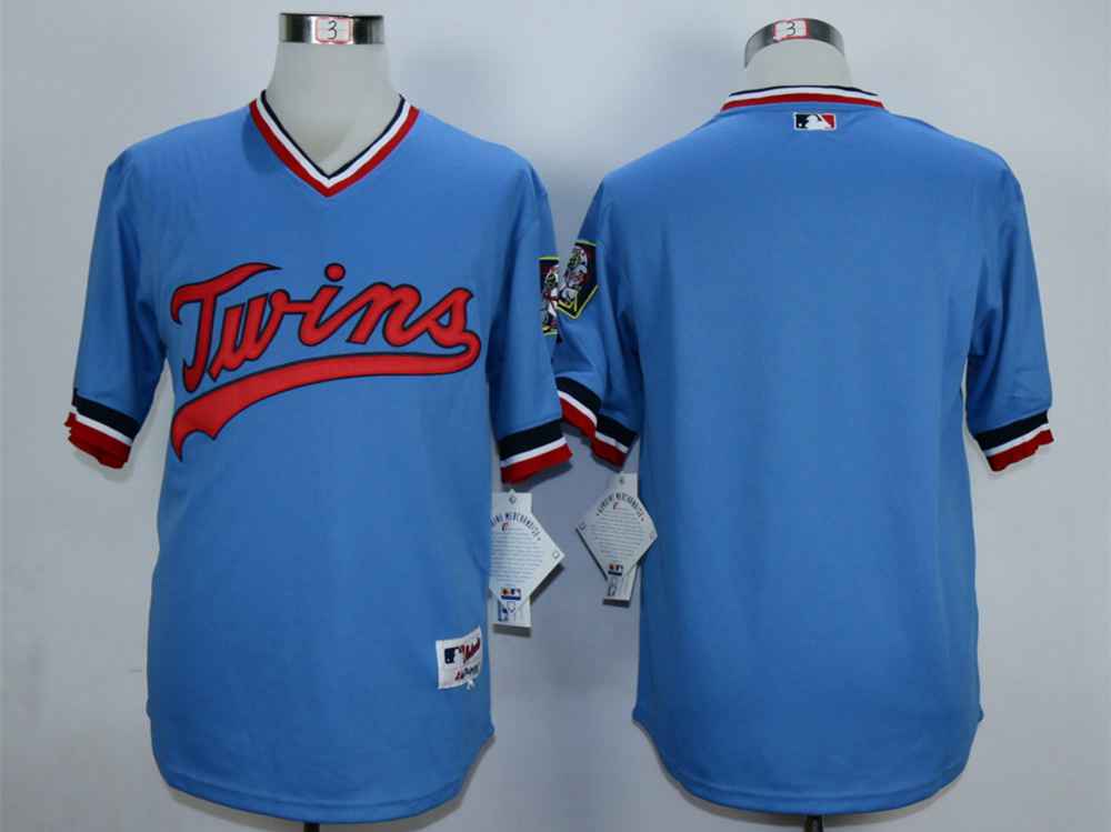 Custom Minnesota Twins blue Cooperstown jersey