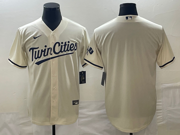 Custom Minnesota Twins cream jersey