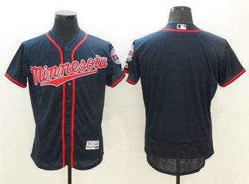 Custom Minnesota Twins navy jersey