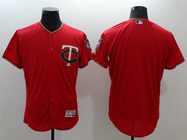 Custom Minnesota Twins red jersey