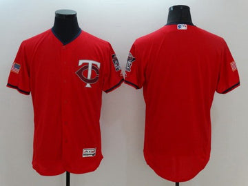 Custom Minnesota Twins red Fashion jersey