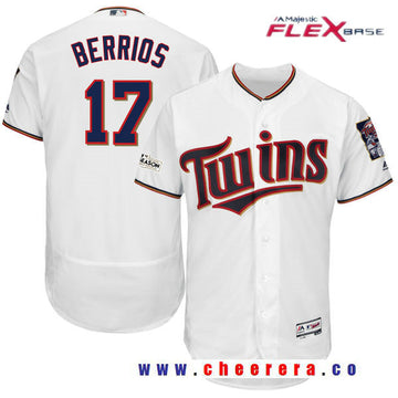 Jose Berrios Majestic Minnesota Twins white jersey