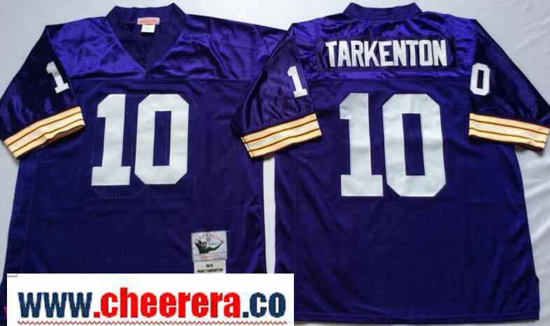 Fran Tarkenton Minnesota Vikings purple Throwback jersey