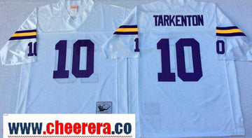 Fran Tarkenton Minnesota Vikings white Throwback jersey