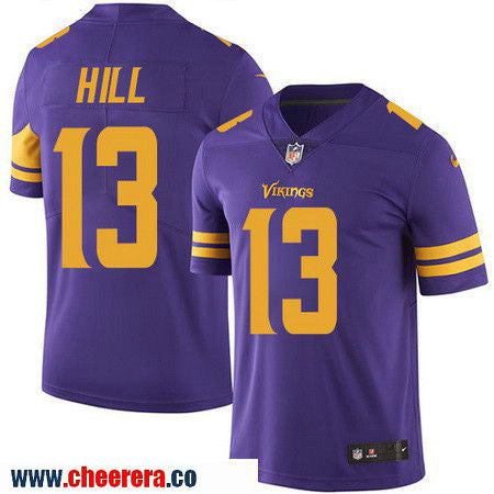 Shaun Hill Minnesota Vikings purple Color Rush jersey
