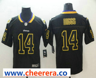 Stefon Diggs Minnesota Vikings black Color Rush jersey