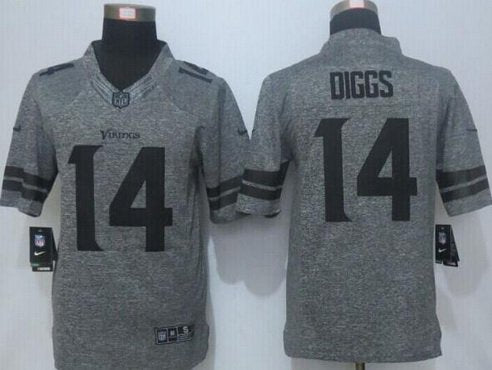 Stefon Diggs Nike Minnesota Vikings gray Limited jersey
