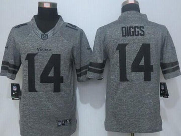 Stefon Diggs Nike Minnesota Vikings gray Limited jersey