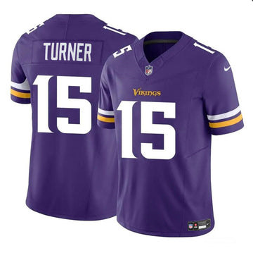 Dallas Turner Minnesota Vikings purple Vapor jersey