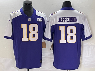 Justin Jefferson Minnesota Vikings purple FUSE jersey
