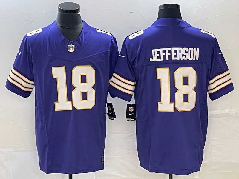 Justin Jefferson Minnesota Vikings purple FUSE jersey