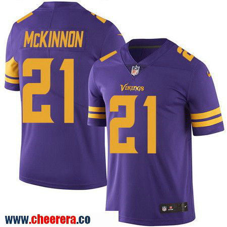Jerick McKinnon Minnesota Vikings purple Color Rush jersey